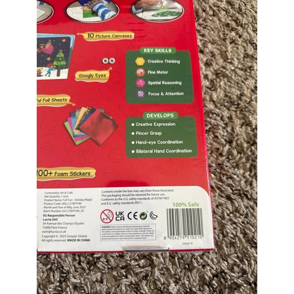 NWT Skillmatics‎ Peel & Press Foil Fun Holiday Magic
